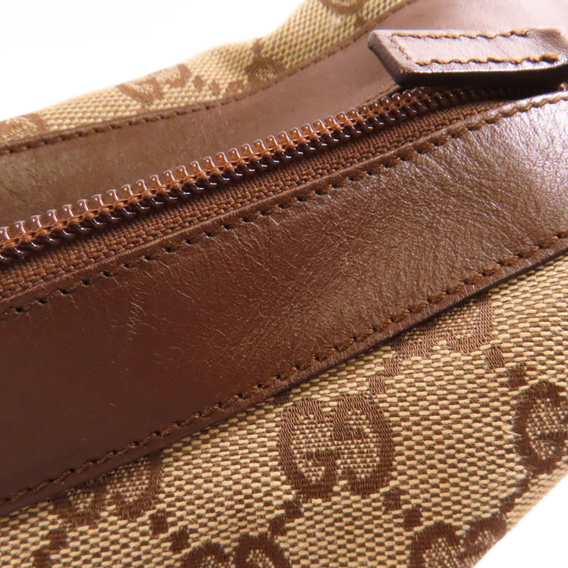 GUCCI 帆布Shoulder Bag銀扣肩背袋-15