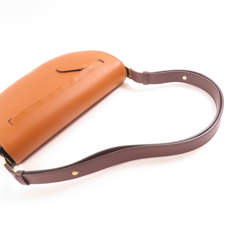 BURBERRY 牛皮皮革Olympia Bag金扣肩背袋-4