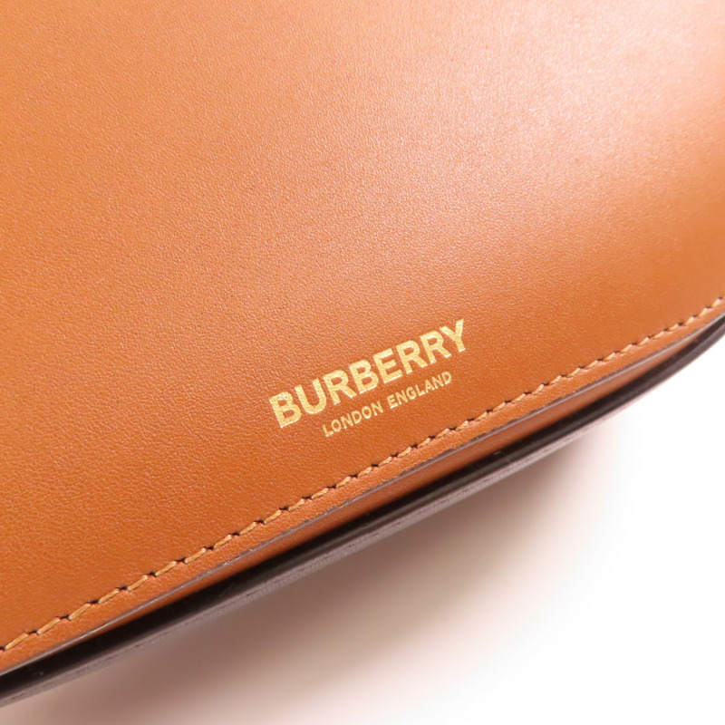 BURBERRY 牛皮皮革Olympia Bag金扣肩背袋-9
