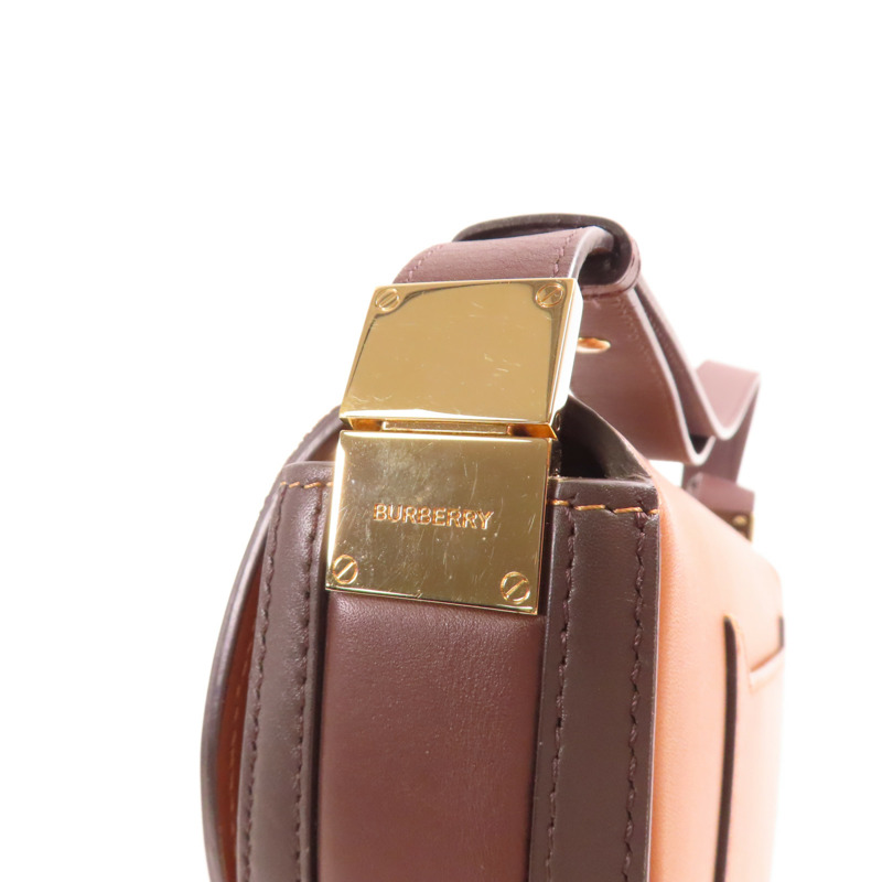 BURBERRY 牛皮皮革Olympia Bag金扣肩背袋-11