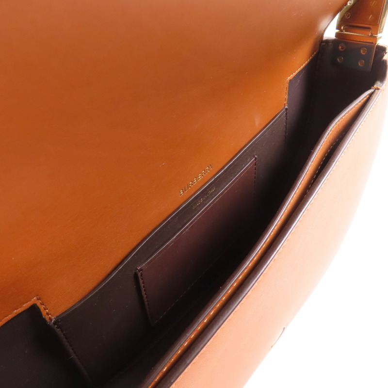 BURBERRY 牛皮皮革Olympia Bag金扣肩背袋-12