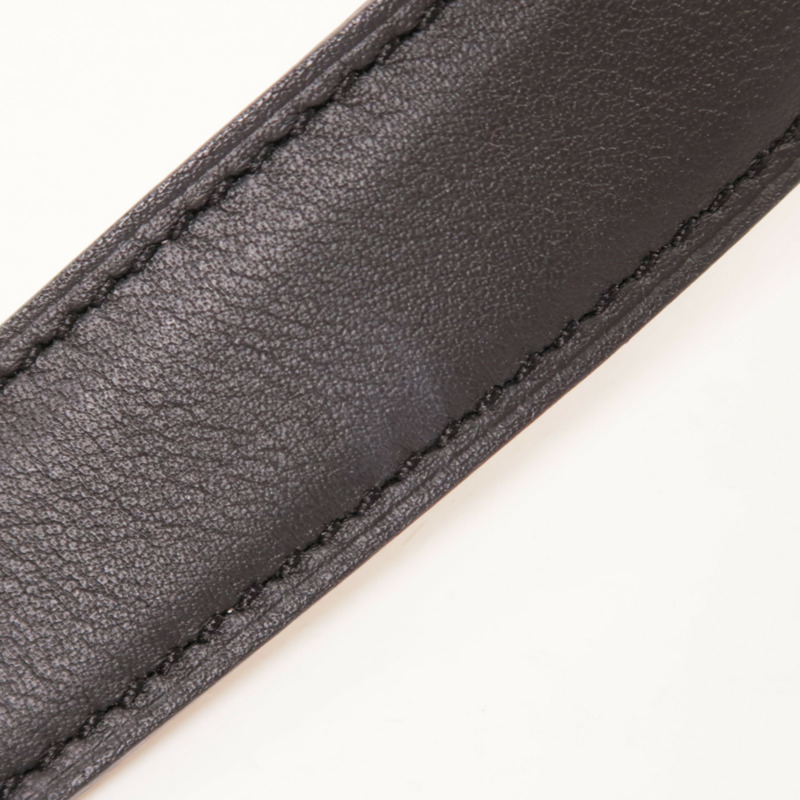 HERMES Epsom/Swift皮革Surmer Reversible金扣皮帶Noir/Gold-10