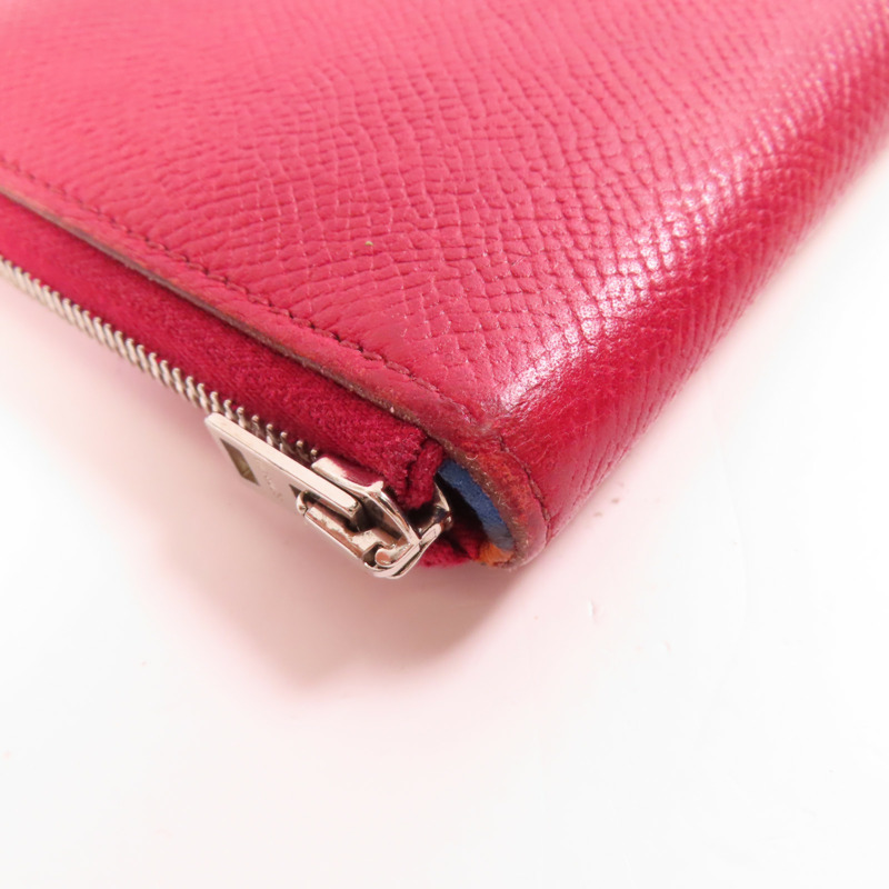 HERMES 【激減優惠】Epsom皮革Silk In銀扣長錢包-7