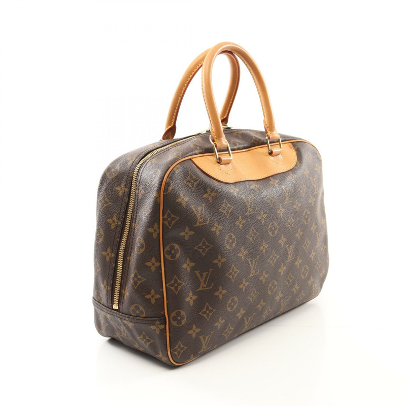 LOUIS VUITTON Deauville Bowling Vanity 手提包 M47270 Monogram 棕色 二手 女款-1