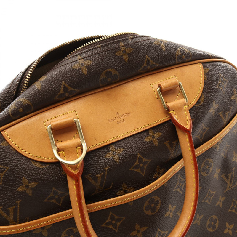LOUIS VUITTON Deauville Bowling Vanity 手提包 M47270 Monogram 棕色 二手 女款-9