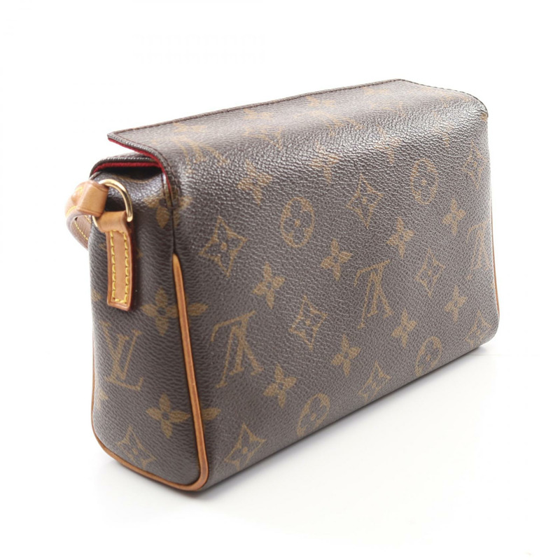 LOUIS VUITTON Recital 單肩包 手提包 M51900 Monogram 帆布 棕色 二手 女款-1