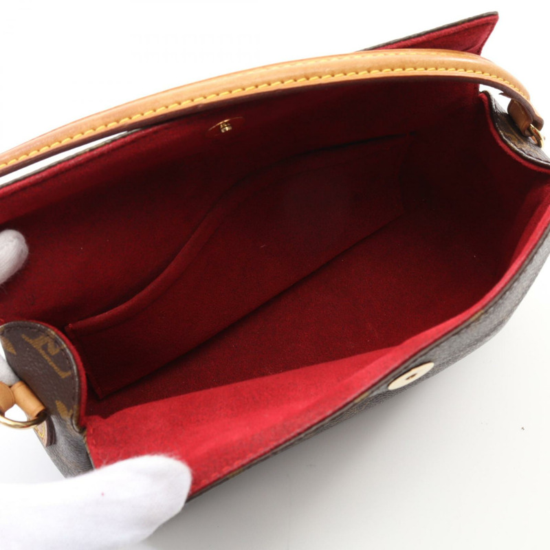 LOUIS VUITTON Recital 單肩包 手提包 M51900 Monogram 帆布 棕色 二手 女款-2