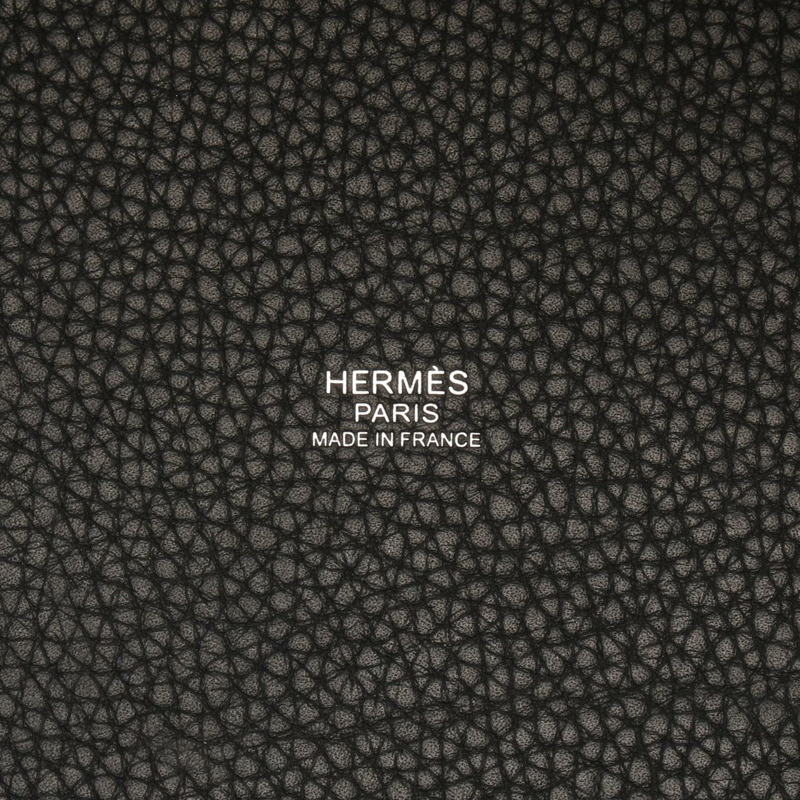 愛馬仕 Picotin Lock MM 手提包 C Taurillon Clemence 黑色 二手 SHW-3