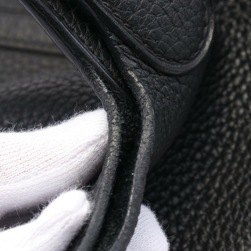 愛馬仕 Picotin Lock MM 手提包 C Taurillon Clemence 黑色 二手 SHW-5