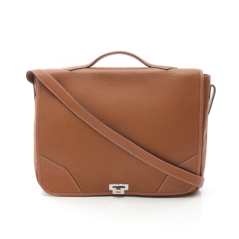 HERMES Victoria 信差單肩斜背包 I Taurillon Clemence 金 SHW-0