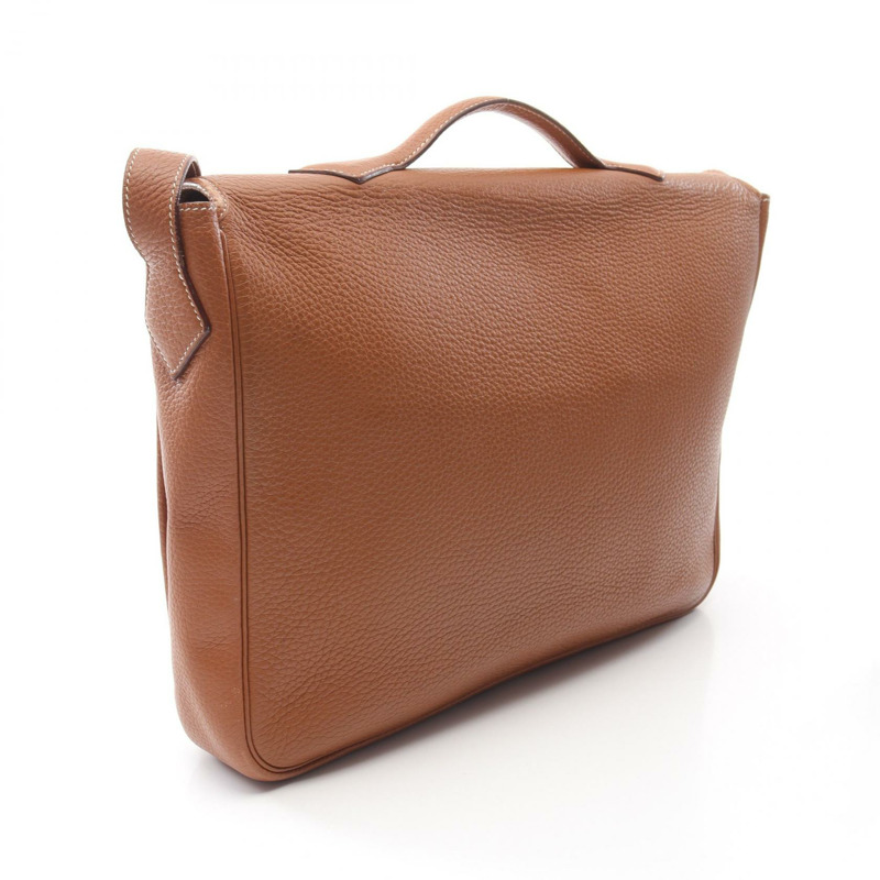 HERMES Victoria 信差單肩斜背包 I Taurillon Clemence 金 SHW-1