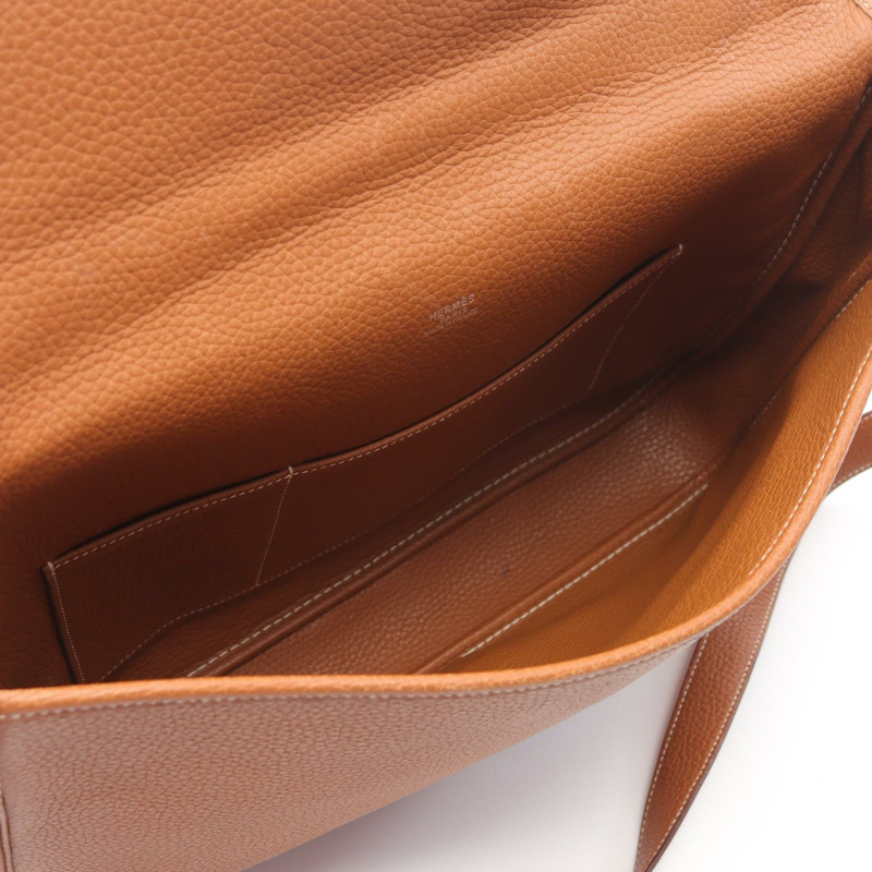 HERMES Victoria 信差單肩斜背包 I Taurillon Clemence 金 SHW-2