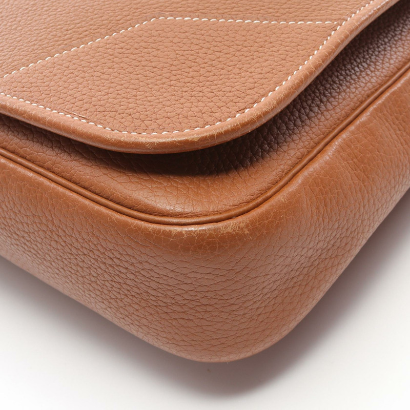 HERMES Victoria 信差單肩斜背包 I Taurillon Clemence 金 SHW-9