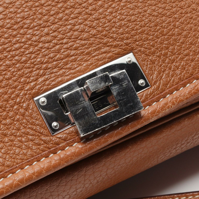 HERMES Victoria 信差單肩斜背包 I Taurillon Clemence 金 SHW-11