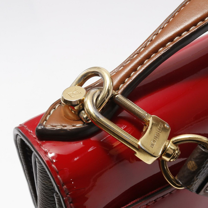 LOUIS VUITTON Cherry Wood BB 手提單肩斜背包 M52686 Vernis 猩紅色-6