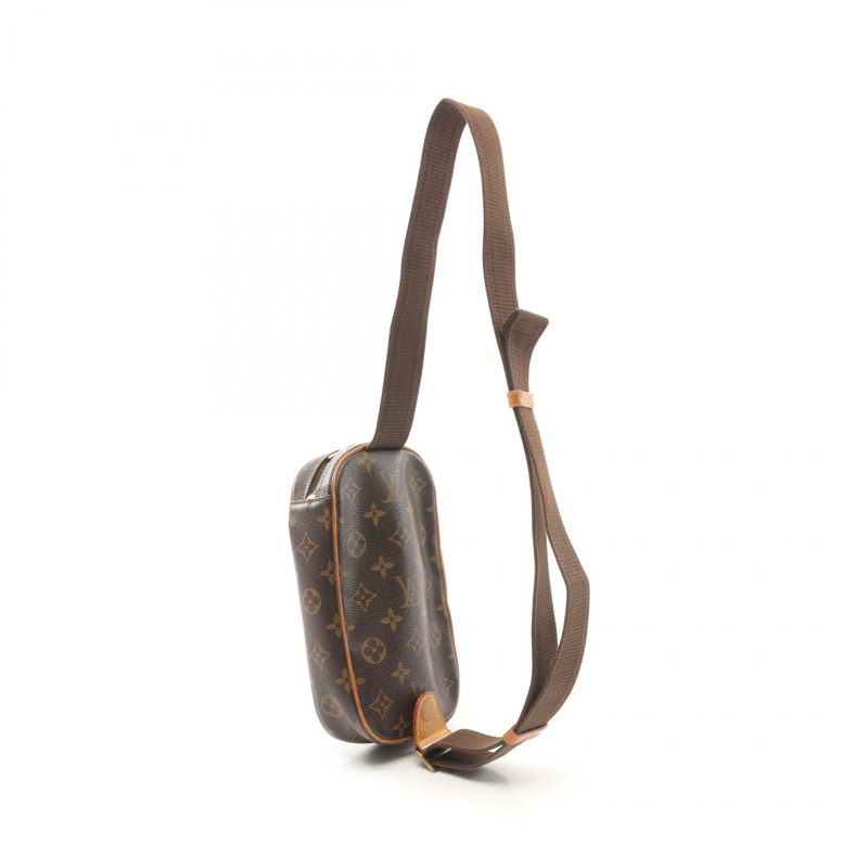 LOUIS VUITTON Pochette Gange 腰包 M51870 Monogram 皮革 棕色 LV-1