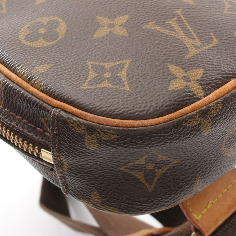 LOUIS VUITTON Pochette Gange 腰包 M51870 Monogram 皮革 棕色 LV-5