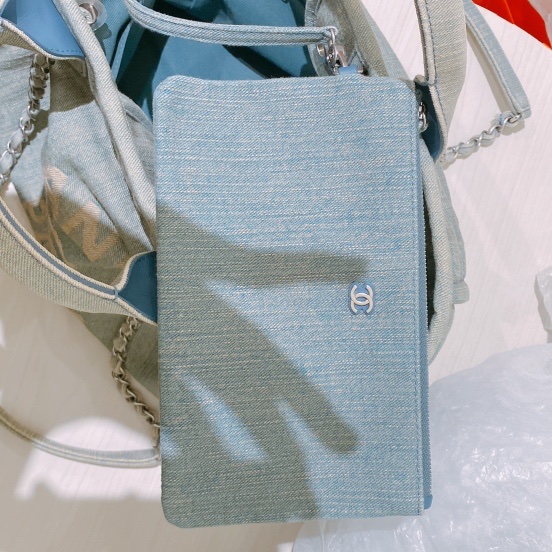 TK1664 Chanel 香奈兒23S Deauville 牛仔沙灘托特包Shopping Tote Denim-13
