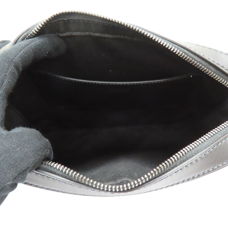 灰色 格紋帆布 黑色皮革 肩背包 斜背包【BURBERRY 巴寶莉】 8068588-4