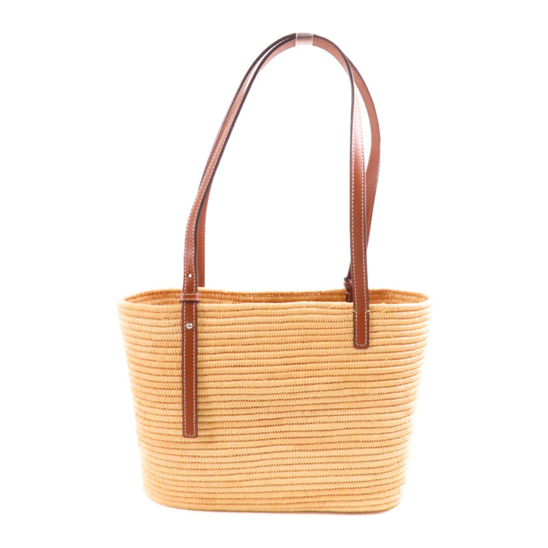 LOEWE 酒椰Raffia Tote金扣肩背袋-1