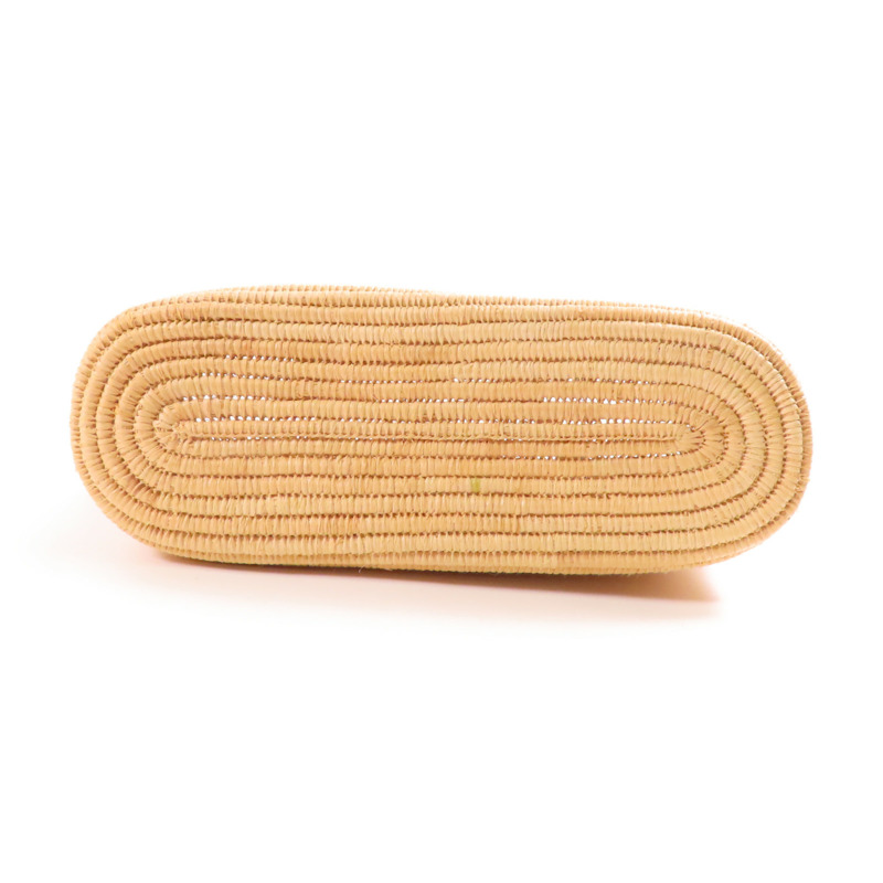 LOEWE 酒椰Raffia Tote金扣肩背袋-3