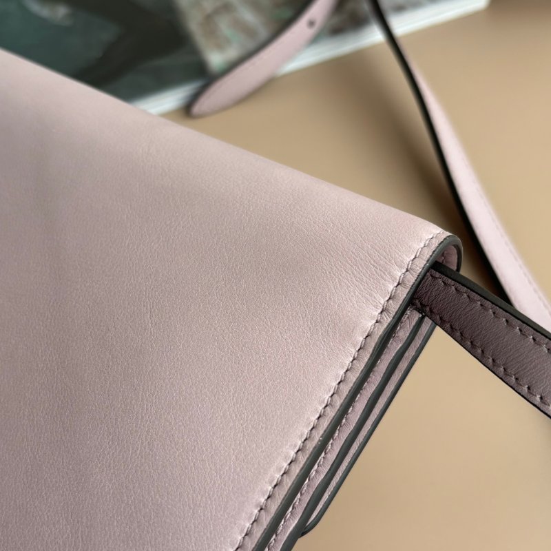 ::GUCCI:: 369664 淡粉紫色 雙G金屬釦式WOC 斜背包側背包 手拿包 晚宴包 功能包-29