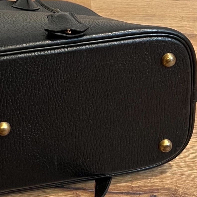 hermes 愛馬仕 bolide 35 黑金 手提包 肩背包 斜背包 側 背包保齡球包-13