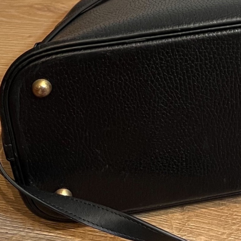 hermes 愛馬仕 bolide 35 黑金 手提包 肩背包 斜背包 側 背包保齡球包-20