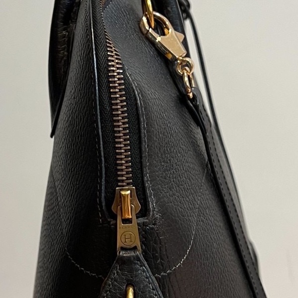 hermes 愛馬仕 bolide 35 黑金 手提包 肩背包 斜背包 側 背包保齡球包-26