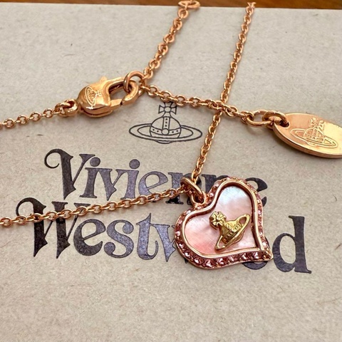 🎀全新未使用🎀 Vivienne Westwood愛心項鍊｜✦fufu style 精品✦ 漂亮玫瑰金｜非二手
