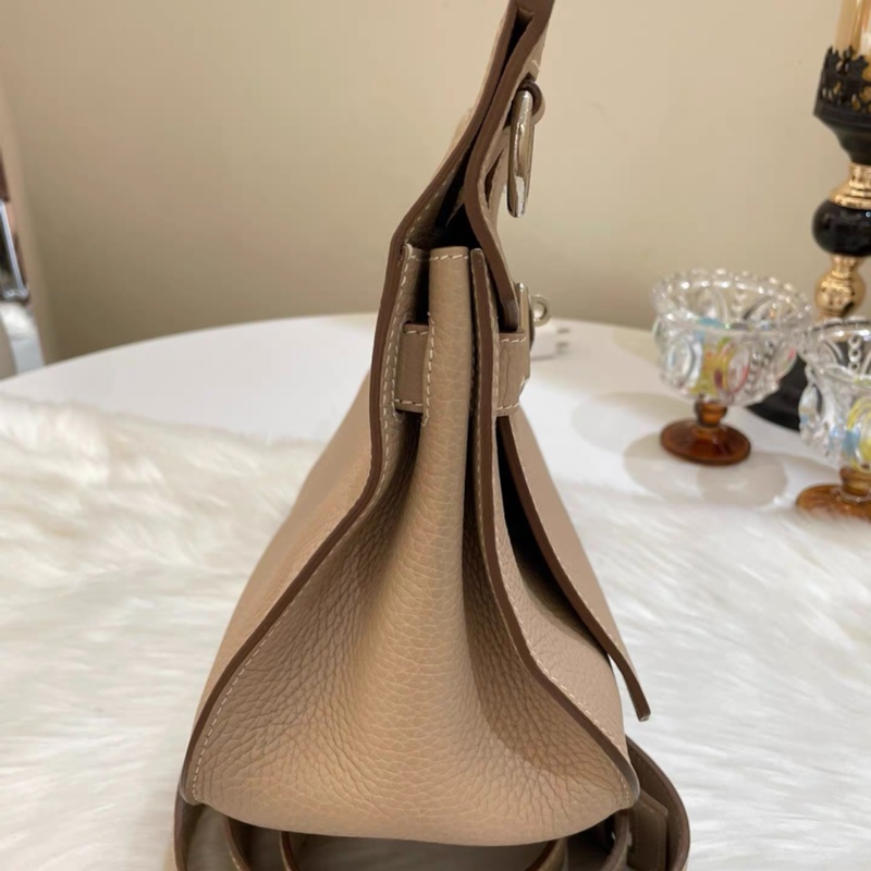 Hermes 愛馬仕 Jypsiere 31 風衣灰銀扣吉普賽單肩斜挎包 匡Q刻-2