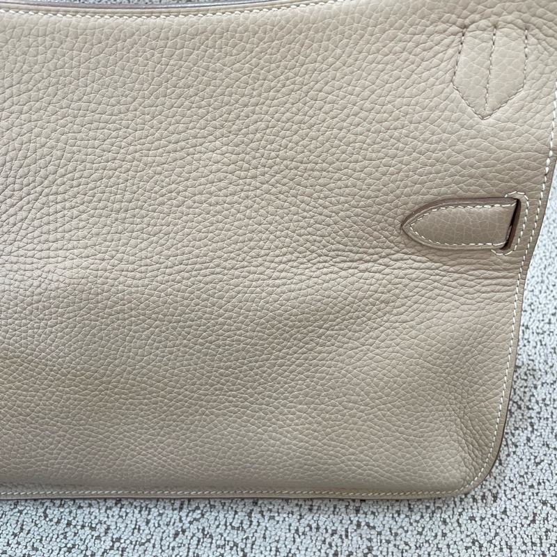 Hermes 愛馬仕 Jypsiere 31 風衣灰銀扣吉普賽單肩斜挎包 匡Q刻-6