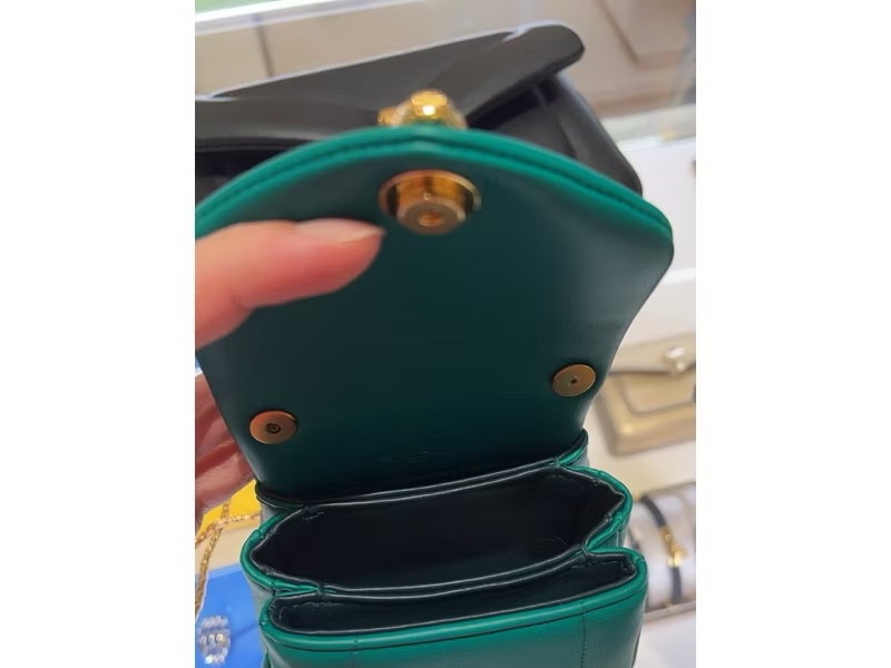Blvgari Serpenti micro top handle bag 金色提把包-4