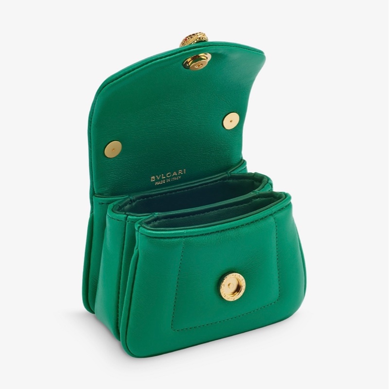 Blvgari Serpenti micro top handle bag 金色提把包-6