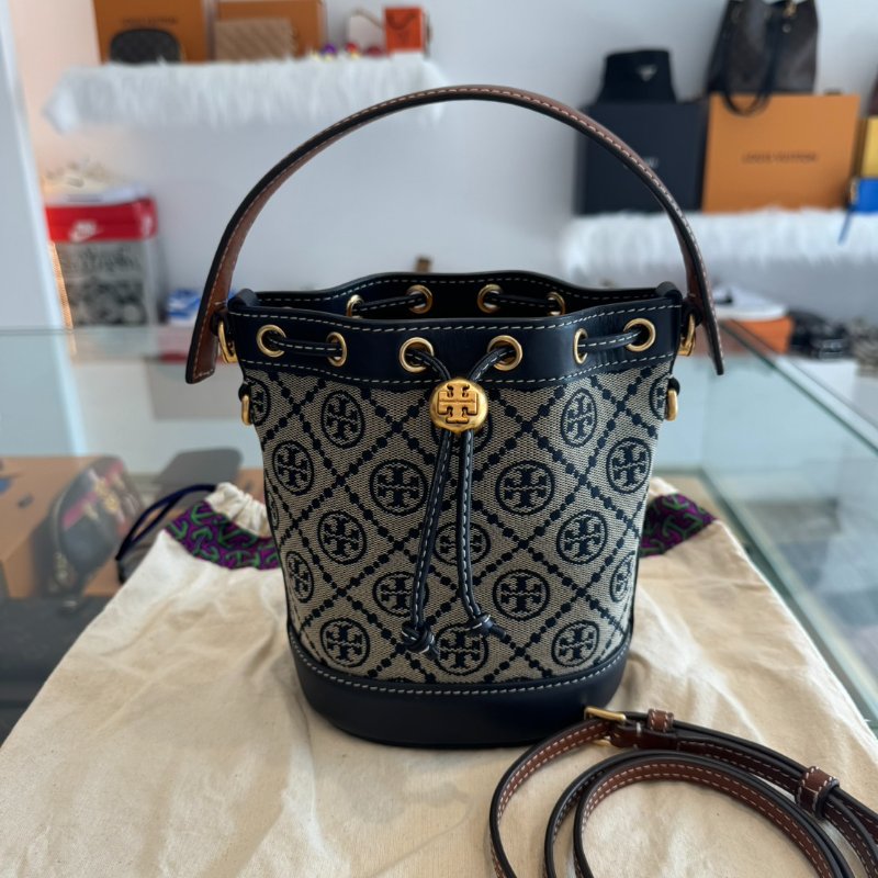 *SHIHNA名牌精品*TB mini 壓花肩背水桶包-0