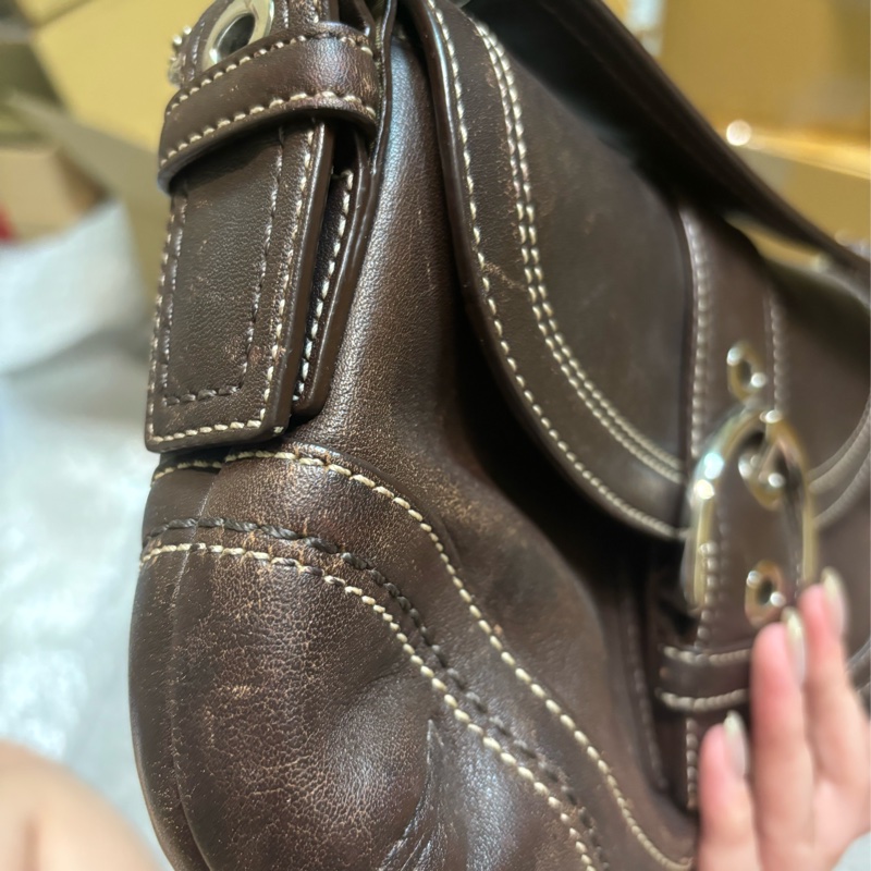 🏷️ Coach hobo 牛皮-16