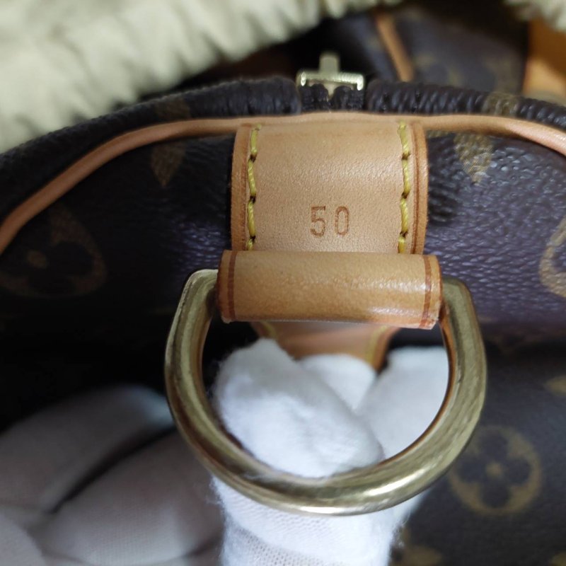 LV 棕色 原花帆布🎀實品拍照🎀 Keepall Bandouliere 50 手提行李袋 M41416-50