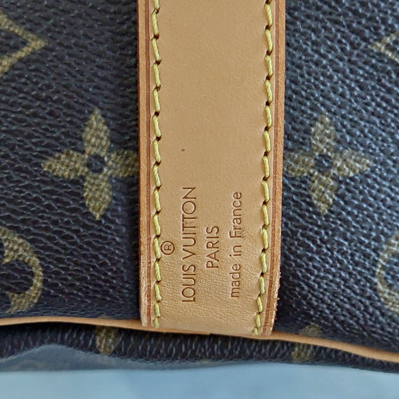 LV 棕色 原花帆布🎀實品拍照🎀 Keepall Bandouliere 50 手提行李袋 M41416-54