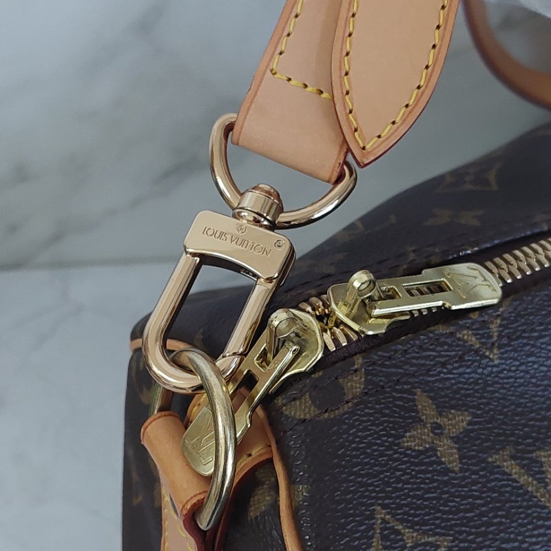 LV 棕色 原花帆布🎀實品拍照🎀 Keepall Bandouliere 50 手提行李袋 M41416-71