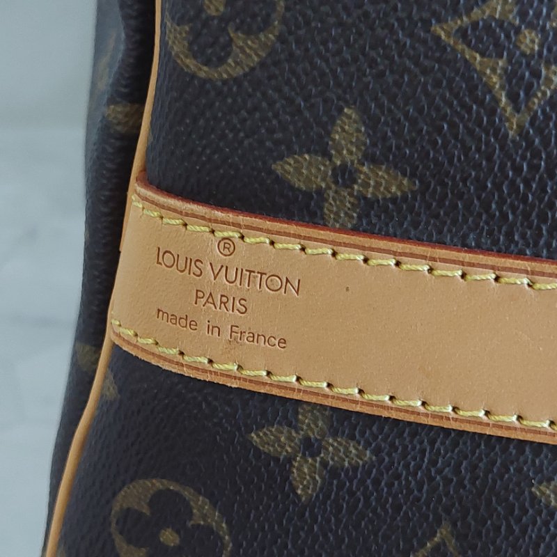 LV 棕色 原花帆布🎀實品拍照🎀 Keepall Bandouliere 50 手提行李袋 M41416-96