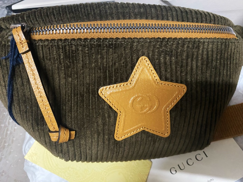 Gucci限量兒童燈芯絨美拉德系列腰包 胸包 斜挎包 肩背包-5