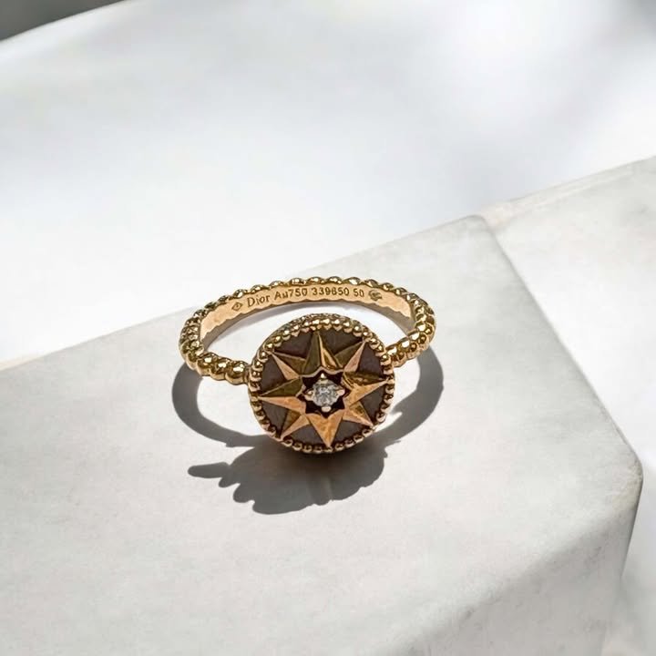 Dior RPSE DES VENTS玫瑰金戒指-0