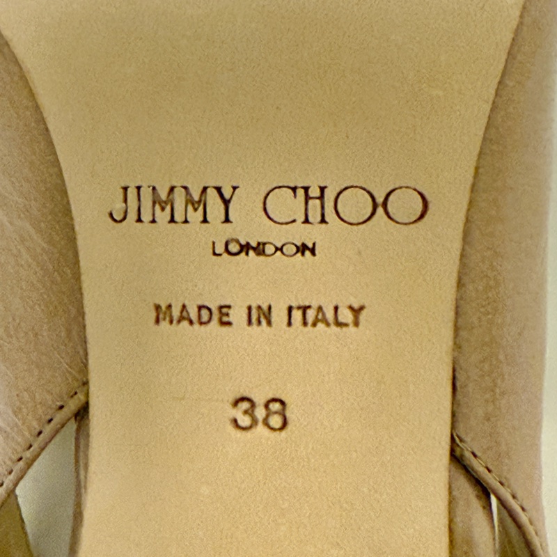 🍒JMMY CHOO 裸色露踝高跟鞋size:38/ 2F250517-2-8