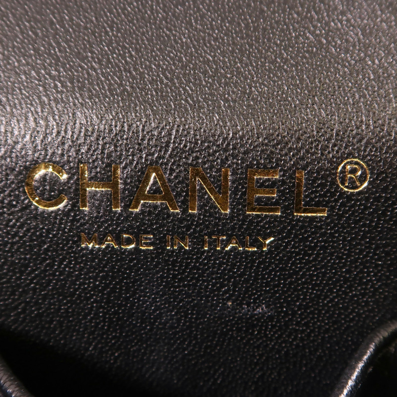 CHANEL 牛皮皮革Vanity Case金扣手挽肩背兩用袋-10