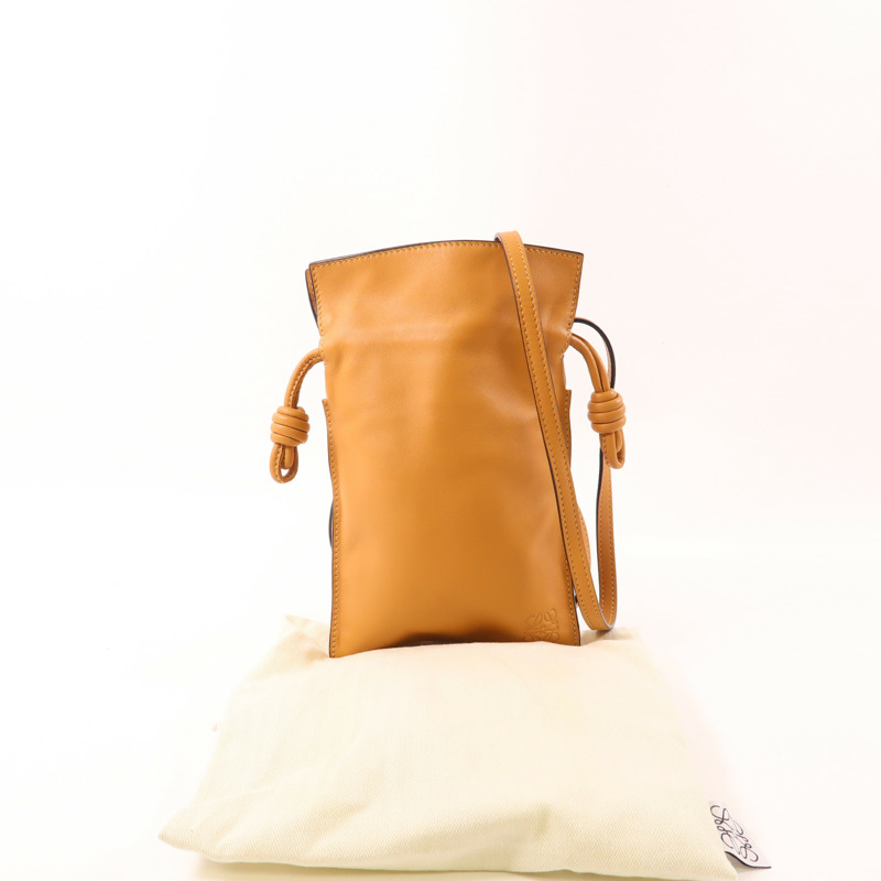 LOEWE 牛皮皮革Flamenco Pocket肩背袋-12