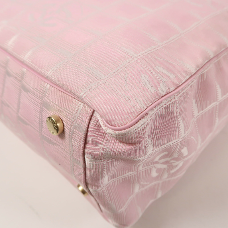 CHANEL 尼龍New Travel Line Tote金扣手挽袋/肩背袋-6