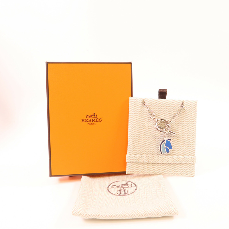 HERMES 金屬Helios Cheval項鍊-10