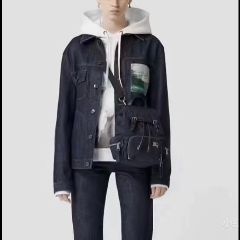 Burberry 戰馬logo後背包 小號 深藍色-6