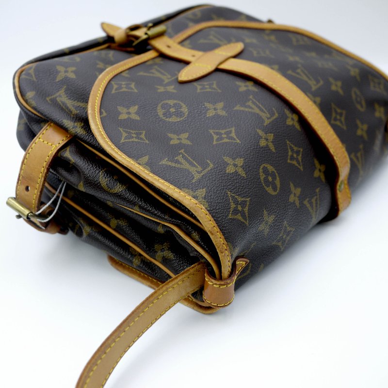 Louis Vuitton 經典SAUMUR 30,小號雙子星,路易威登,LV,斜背包,旅行包,正品,現貨,免運-29