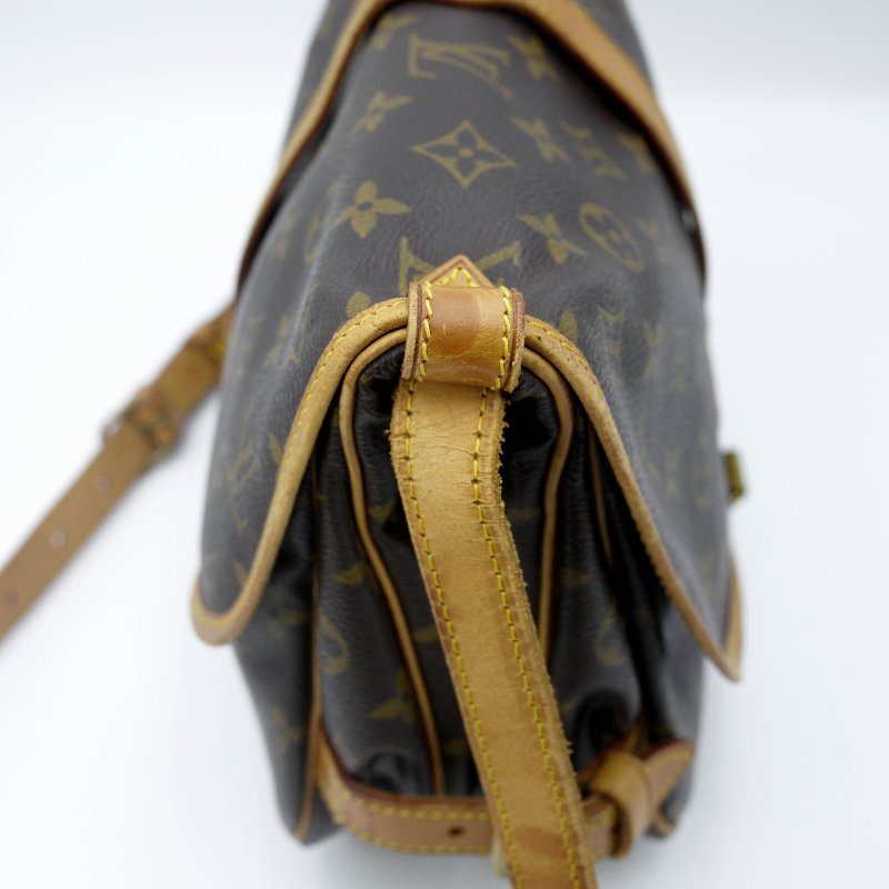 Louis Vuitton 經典SAUMUR 30,小號雙子星,路易威登,LV,斜背包,旅行包,正品,現貨,免運-31